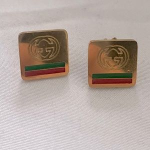 Gold Gucci stud earrings
